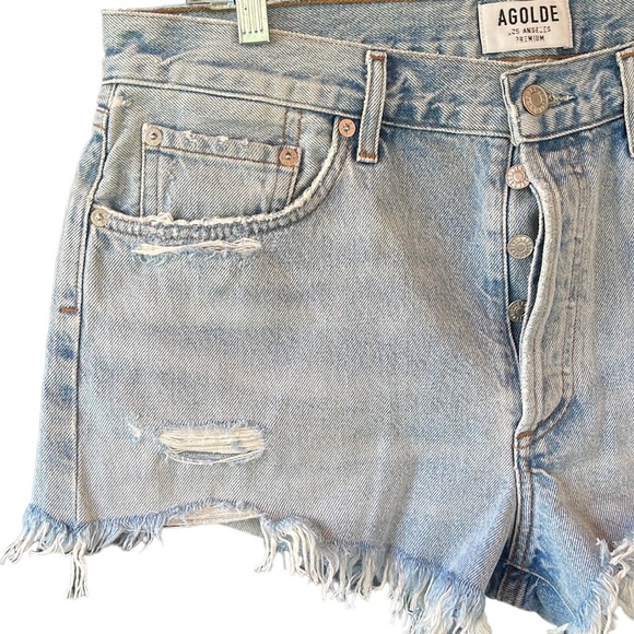 Agolde rip short jeans size 30 - Picture 3 of 13